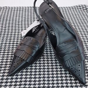 MNG Mango Kilty Slingback NWT